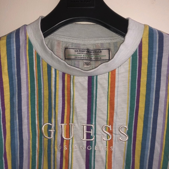 🌈Guess Striped Colourful Tee🌈 - Picture 3 of 4